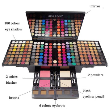 180-Color Eyeshadow & Blush Makeup Palette