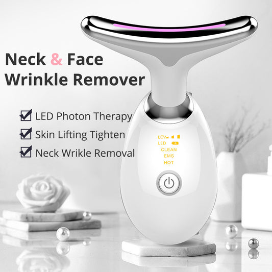 EMS Thermal Neck Lifting Massager | Microcurrent Tightening & Wrinkle Remover